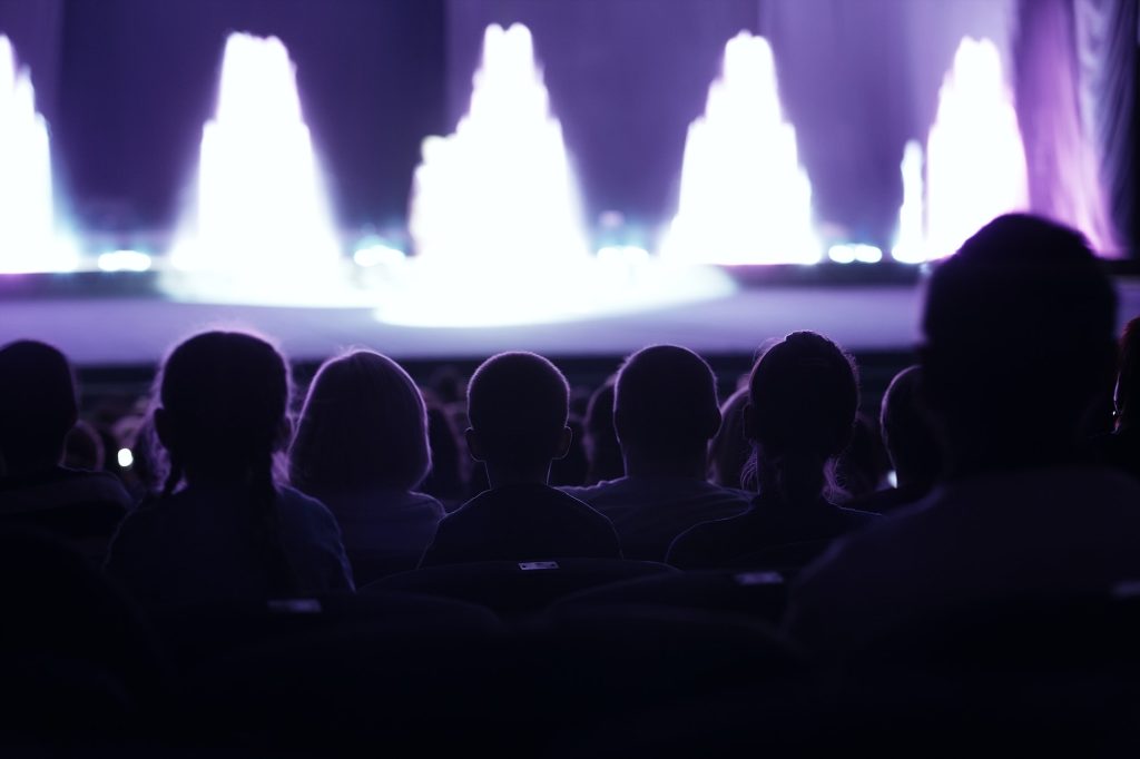 Audience watching a live performance